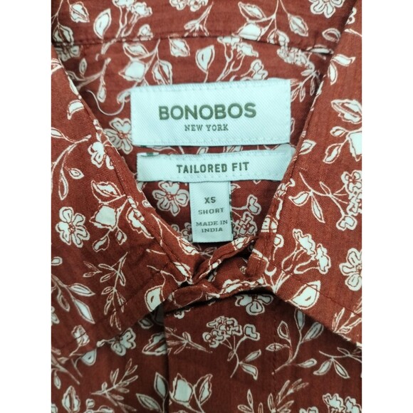Bonobos Riviera Short Sleeve Men's Shirt Floral Tailored Fit Short XS NEW 283354 - Picture 11 of 11